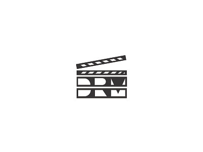 DALE R MURRAY Videographer branding clapperboard dale design icon illustration logo movie vector