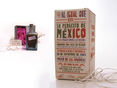 A piece of Mexico advertising art direction art director art director los angeles art director orange county art director san francisco design gift box mexico packaging design packagingdesign promotional design promotional material spanish