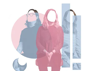 Silhouette // GTTM abstact album artwork design portrait vector