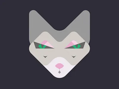 Occult Cat animal animals cat cat illustration design eyes face geometic illustration occult punk vector