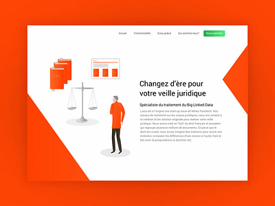 Alinea by Luxia Promo Website corporate illustration interface law legal promo ui ux vector web website