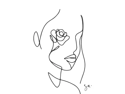 Studio Antheia Illustration female feminine illustration line drawing logo minimalism