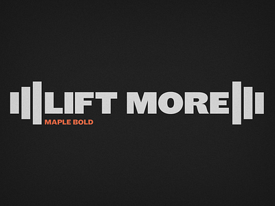 BSDS Thunderdome: Resolution + Maple Bold barbell bold design fitness grotesque gym lift maple type typography workout