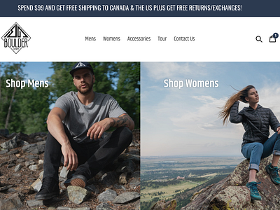 Boulder Denim Redesign boulder bouldering climbing ecommerce redesign ux design uxd web design website