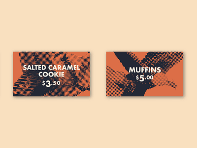 Bakery Price Cards american bakery brand brand identity branding design grunge halftone illustration logo punk retro type typography