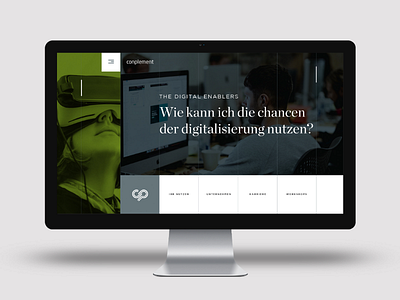 CONPLEMENT - the digital enablers modern website homepage