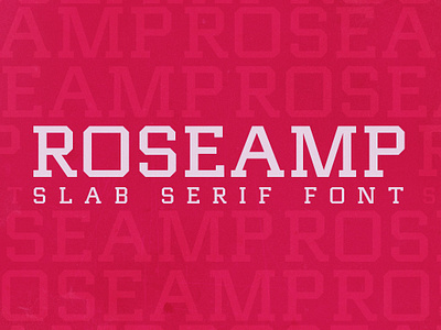 Roseamp /// Dynamic Slab Serif elegant geometric roseamp serif slab slab font slab serif strong typeface typograph