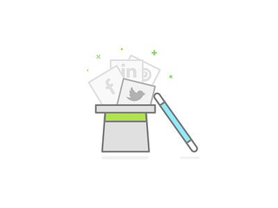 Social Media Marketing icon illustration marketing skill social media upwork