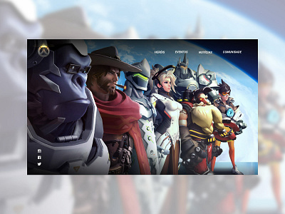 Overwatch design games overwatch ui ux web