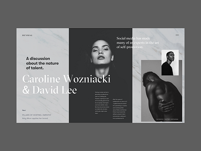 HENMAG Online Magazine Copenhagen adjustment black white blog branding design fashion fashion blog fashion magazine fonts grid interface landing page magazine typogaphy ui ux web deisgn