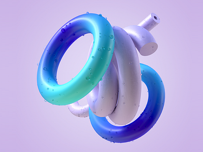 drips material practice c4d design material practice ui 插图 设计