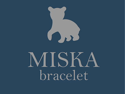 Miska bear brand branding icon identity identity design jewelry logo marketing