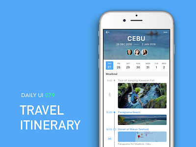 #079-Itinerary 079 79 app dailui daily daily 100 daily 100 challenge daily challange dailyui day79 itinerary ui 100 ui100 ui100days