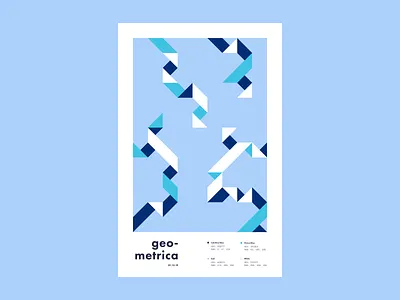 Geometrica - 1/13 abstract color study geometric geometric art geometric illustration geometric shapes illustration layout poster poster a day poster every day