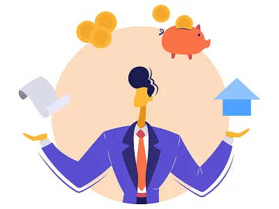 BANKING AND INSURANCE ONBOARD banking and insurance cartoon character corporate branding design illustration art inspiration ui ux design vector