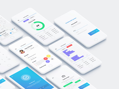 App for Student job android app application modern student student project ui uidesign ux ux ui ux challenge ux design white ui