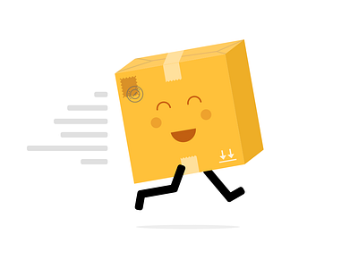 Happy package illustration sketch