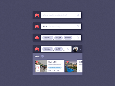 Property Search Components v1.0 components header interaction design search ui design