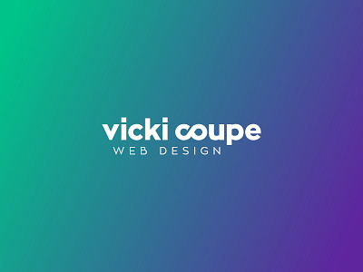 Vicki Coupe – logo infinity logo logo design logotype web designer web developer wordmark