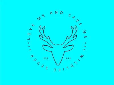 Save Deer Logo | Minimalist Logo ai brand custom logo design eye catching flat graphic icon icons identity illustration illustrator logo logo design minimal logo modern logo professional logo vector