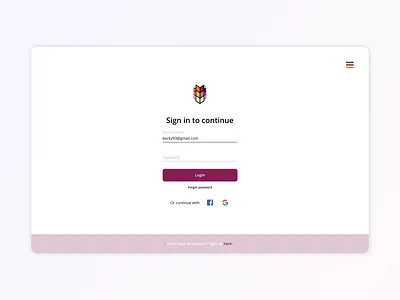 Daily UI - Login Page app concept dailyui design inspiration login page logo product design sign in page typography ui ui design ux ux design web web design