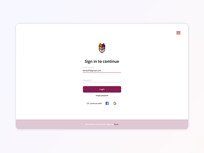 Daily UI - Login Page app concept dailyui design inspiration login page logo product design sign in page typography ui ui design ux ux design web web design