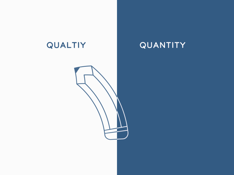 QUALTITY VS. QUANTITY after affects after effects animation animation design flat flatdesign graphic icon illustration illustrator vector