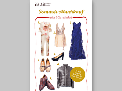 Fashion Outlet Flyer branding design graphic design