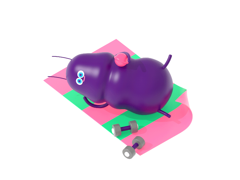 Chubby Ant 3d ant c4d character character design chubby purple 개미 캐릭터