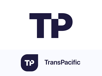 TransPacific app branding design logo minimal mobile web