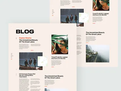 MH - Guest House Blog Page booking design guest guest house guesthouse interface landing marketing responsive typography ui ux website