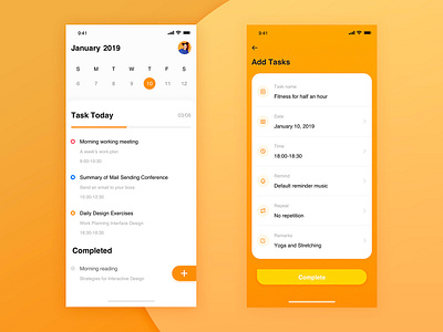 Work Planning Interface app design ui work planning interface