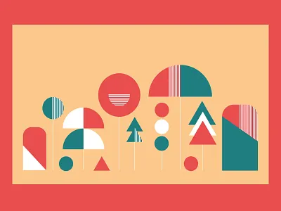 ⚘ Minimalistic llustrations ⚘ Plants abstract art color minimal colors design flat geometric illustration illustrations inspiration minimalism vector