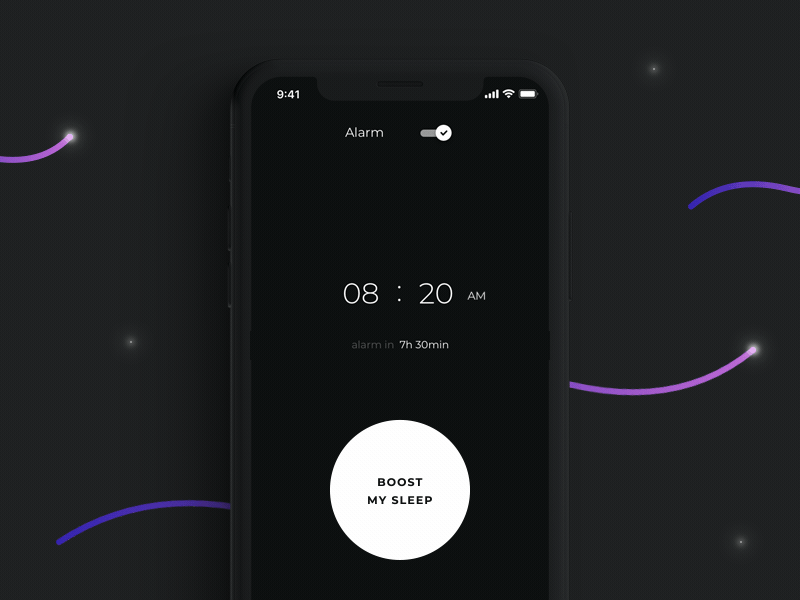 Sleep Booster: Set Alarm alarm app clean minimal motion sleep