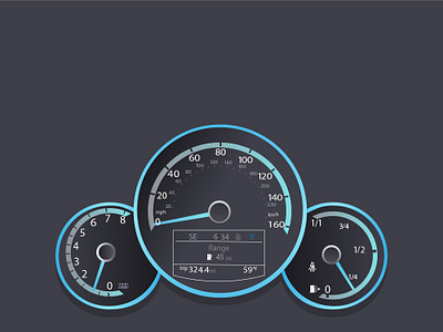 Instrument Cluster colors illustration