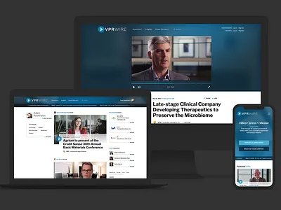 VPRwire.com Responsive Web Design marketing mobile app product design responsive design user experience website