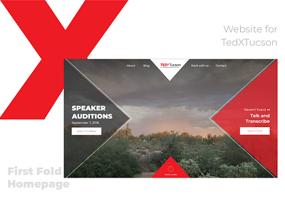 TedxTucson Website business design firstfold ngo ted ui web web design website