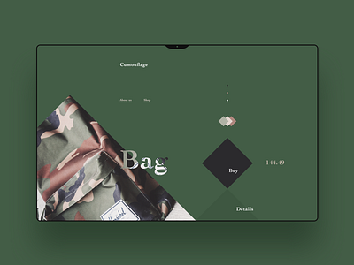 Cumouflage product page design flat grid luxury minimal perfecrt ui ux web