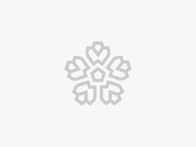 Flower / snowflake branding brandmark design fashion flower geometric graphic icon identity logo mark monoline snowflake symbol symmetry