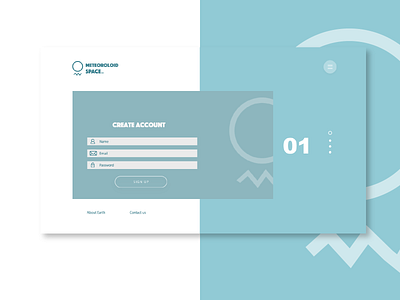 001 Sign Up page UI design challenge. illustration photoshop cc uidesign