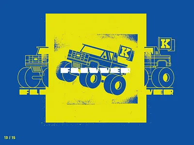 13 / 15 Hometown 4x4 blue flivver home kingsford maze town trucking u.p.