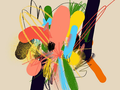 EXPLOTION abstract colors explotion illustration shapes textures