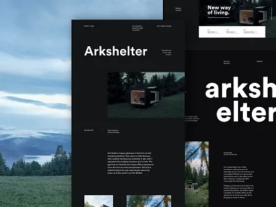 Arkshelter Case Study arkshelter cabin design house living modular nature ui ux