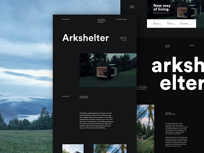 Arkshelter Case Study arkshelter cabin design house living modular nature ui ux