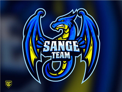 Sange Team | Esport logo Dragon dragon esport ilustration mascot twitch