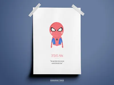 Spider man Illustration avengers character design comic illustration infinitywar kids print printable script spider man superhero thanos