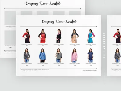 Landscape Line Sheet Templates ads advertising branding business catalog clean elegant landscape line sheet layout line sheet marketing flyer minimal modern multiple multipurpose product sale professional simple layout templates wholesale