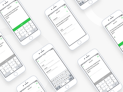 Taxfix app clean green minimal premium tax taxfix ui ux