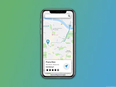 Daily UI #020 - Location Tracker @dailyui adobe app dailyui design iphone lithuania location tracker map ui maps navigate navigation navigation design search bar typography ui ui ux uidesign ux vilnius
