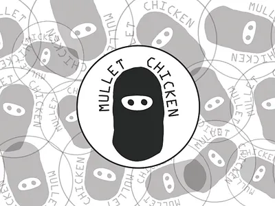 Mullet Chicken crew logo mullet chicken snowboarding